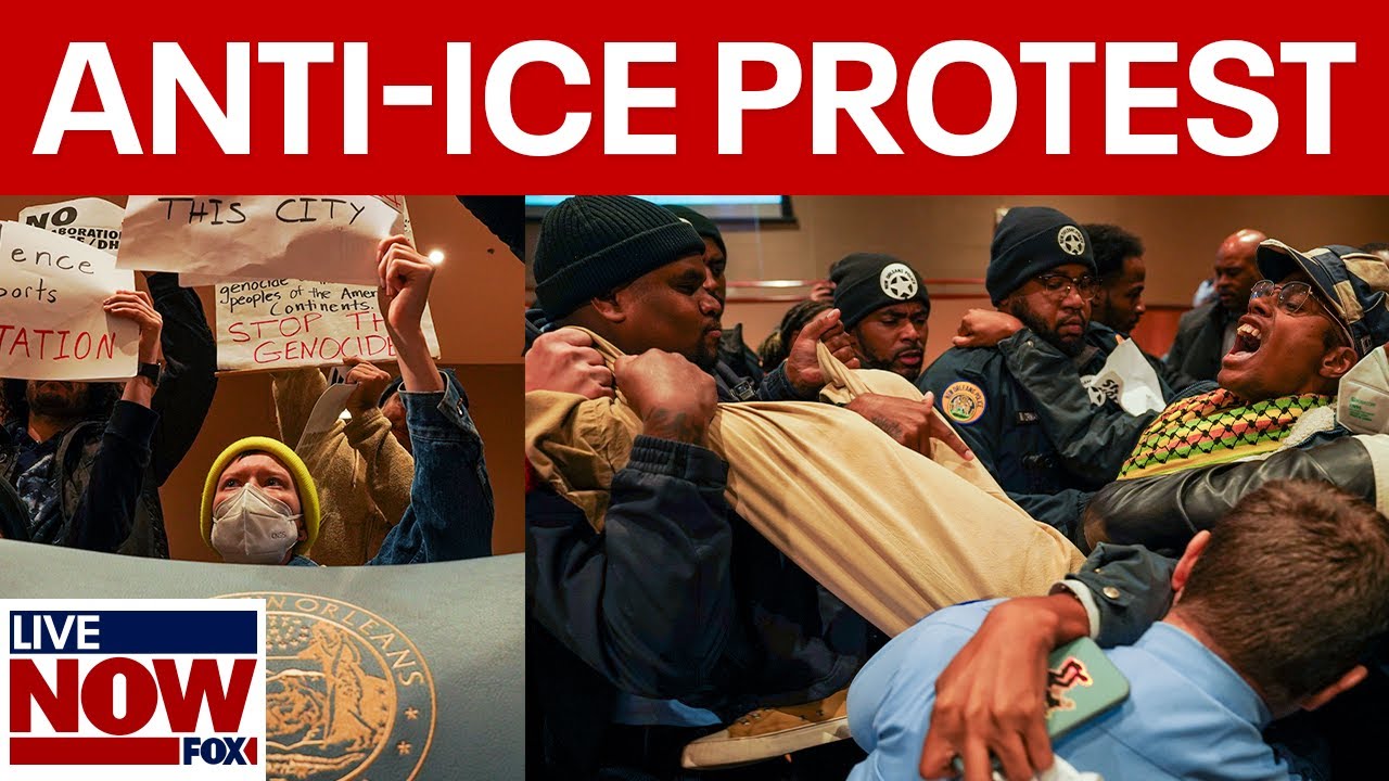 New Orleans anti-ICE rally ramps up