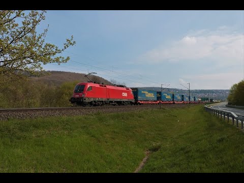 ÖBB Siemens Taurus 1116 257-7 mit KLV Zug in Wernfeld (Bayern)