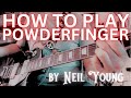 HOW TO PLAY Powderfinger Neil Young electric guitar lesson tutorial chords