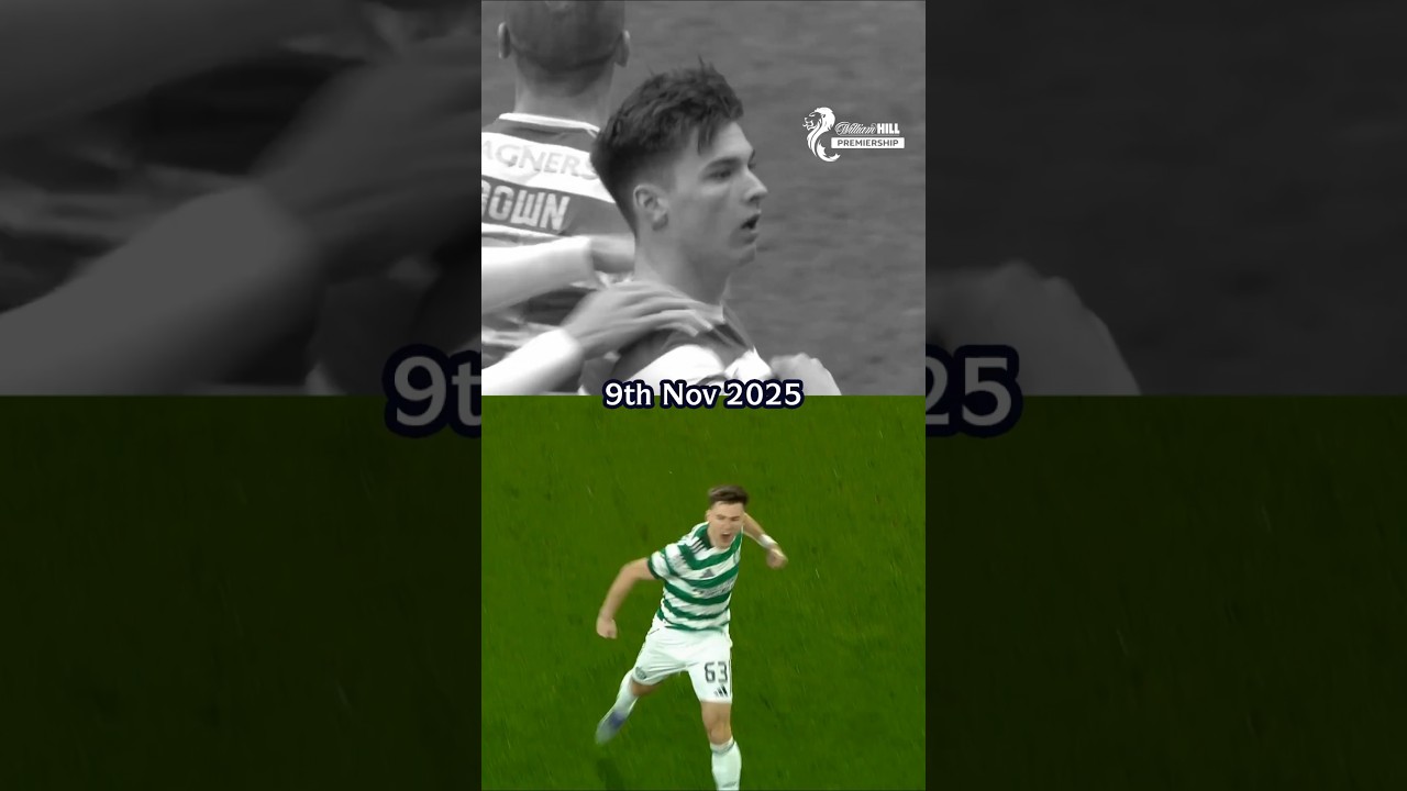 Kieran Tierney Celtic goals 2,814 DAYS apart 🍀