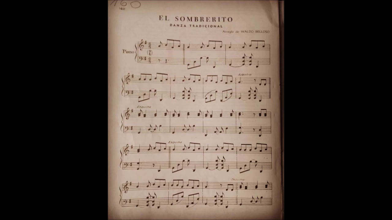 Sombrerito (Danza tradicional) Piano: Marcelo Perea