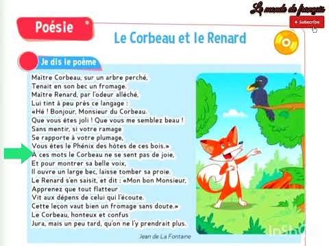 Poésie : Le Corbeau et le Renard 🦊/ Le Trésor des mots/CE2
