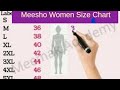 Meesho Women Size Chart Meesho Size Chart Meesho Women Size Chart Size Sizechart Meesho