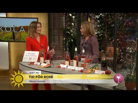 Mayas roséskola: "De ljusa rosévinerna är mest populära" - Nyhetsmorgon (TV4)