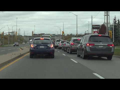 Driving around Ajax, Ontario.
