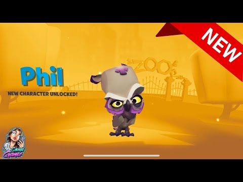 Zooba Phil The Owl NEW Character