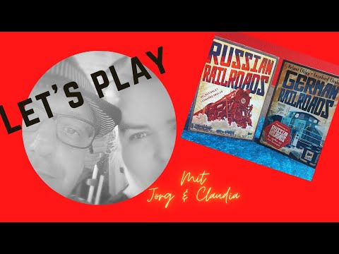 Brettspiel "Russian Railroads mit der Erweiterung " German Railroads" - Let`s Play - 2 Spieler