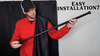Amazon Basics Tension Curtain Rod (Installation and Review)