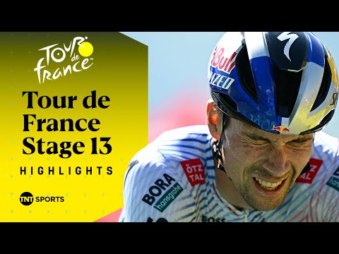 RACE AGAINST THE CLOCK! ⌚ | Men's Tour de France Stage 13 Race Highlights | TNT Sports Cycling