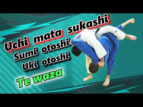 Uchi mata sukashi (counter uchi mata) - Sumi otoshi - Uki otoshi