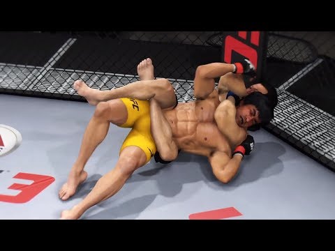 Bruce Lee vs Korean Zombie (EA Sports UFC 3) - CPU vs CPU