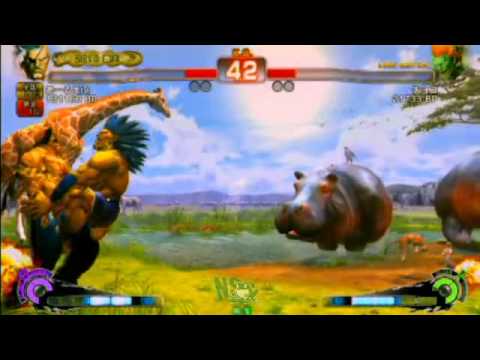 SSF4 AE: RF (Sagat) vs Choco Blanka (Blanka) - Nagoya Street Battle 28