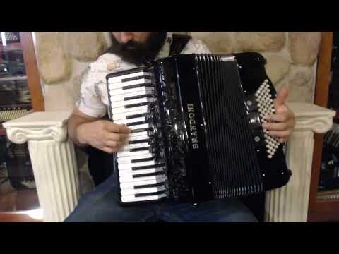 BRAN66CLIBBK - Black Brandoni 66 C Liberty Piano Accordion LMM 34 78 $5499
