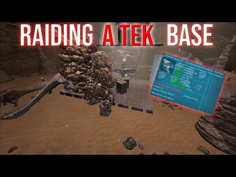 RAIDING A EASY TEK BASE - ARK SMALL TRIBES PVP #56