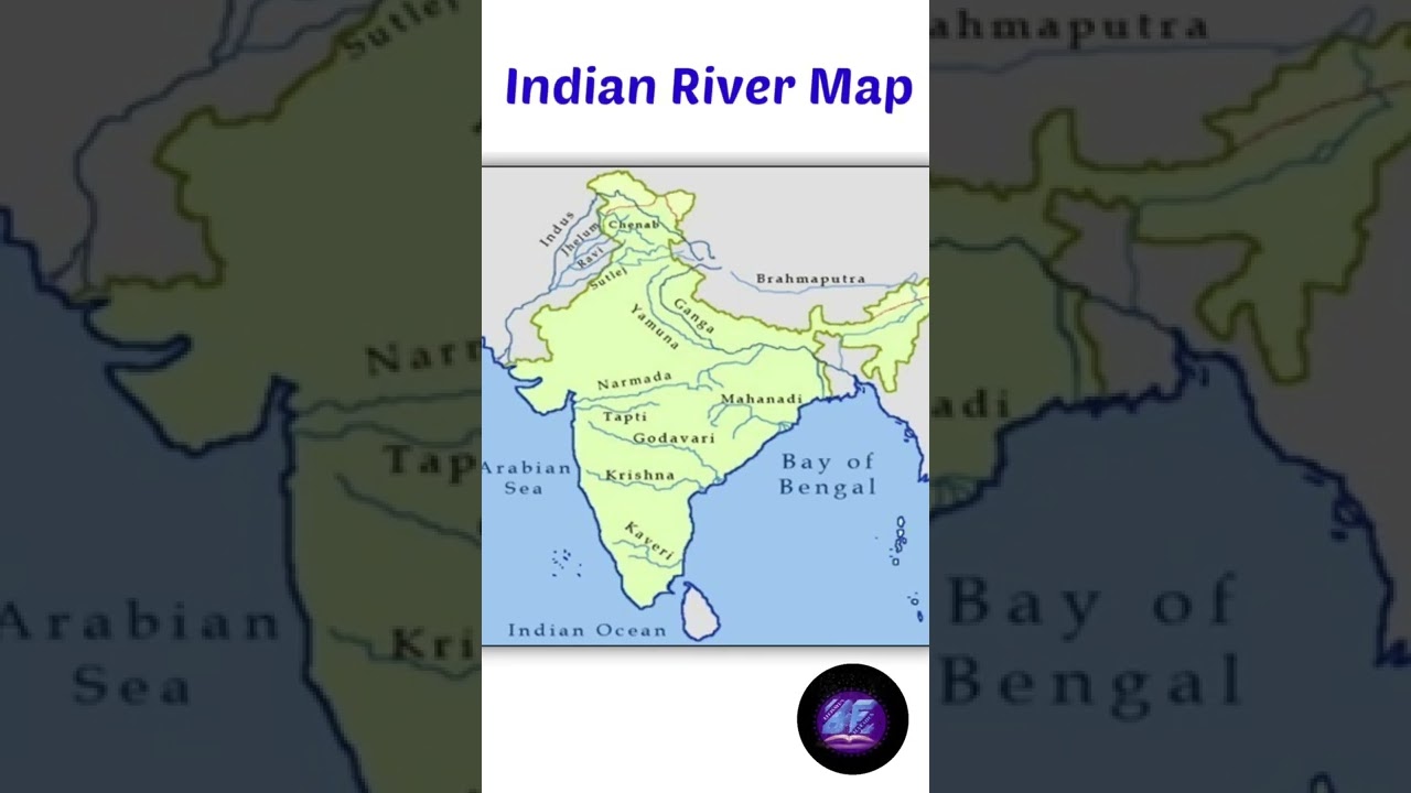 Indian river map// #gkindia #beginners_education #importantgk //gkinodia॥