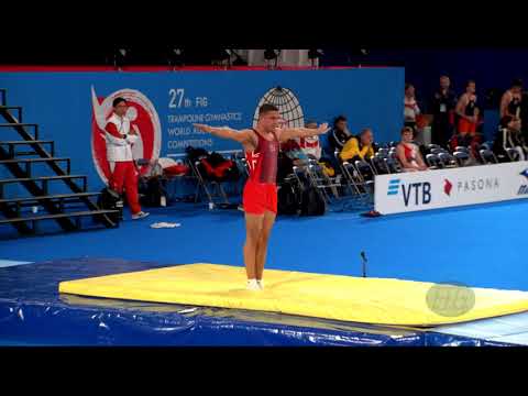 BROWNE Elliott (GBR) M - 2019 Trampoline Worlds, Tokyo (JPN) - Qualification Tumbling R2