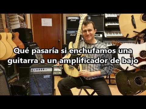 Qué pasaría si enchufamos la guitarra a un ampli de bajo