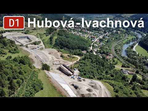Diaľnica D1 Hubová - Ivachnová (august 2022)