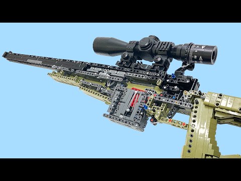 LEGO ]🔥 Sniper Rifle 🔨 Super Fast Making (and, shoot) Stop Motion