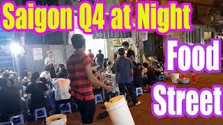 Street Food in District 4 Saigon Vietnam 2017