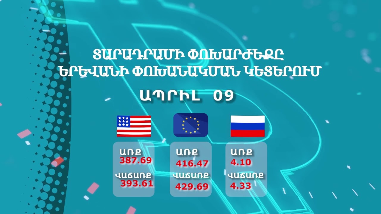 Տարադրամի փոխարժեք․ Ապրիլ 9