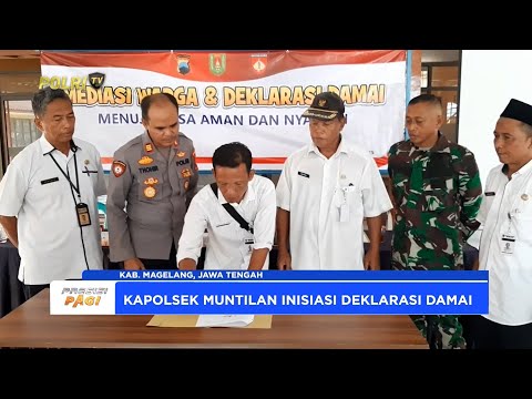 POLSEK MUNTILAN POLRESTA MAGELANG MEDIASI KONFLIK 2 DESA