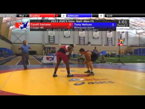 University Freestyle Third Place 120kg - Tyrell Fortune vs. Tony Nelson