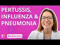 Pertussis, Influenza, Pneumonia - Pediatric Nursing - Respiratory Disorders | @LevelUpRN