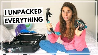 UNPACKING MY BACKPACK AFTER 6 MONTHS // What was great + what I regretted