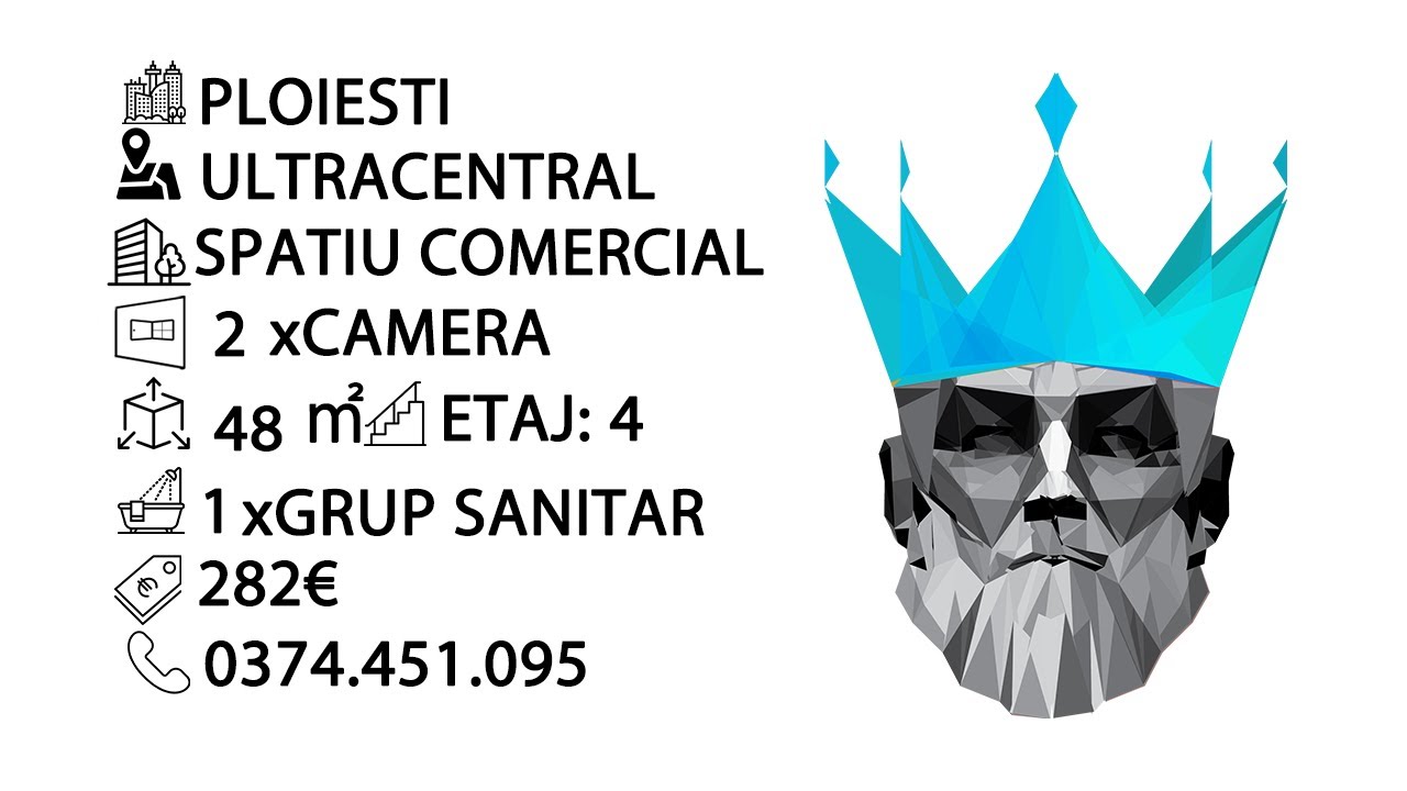 Tur video Ultracentral | Apartament 2 Camere | Semidecomandat | Etaj 4 | Mobilat Si Utilat