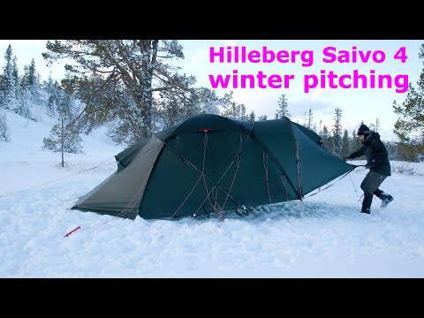 Hilleberg Saivo 4 Tent Winter Pitching