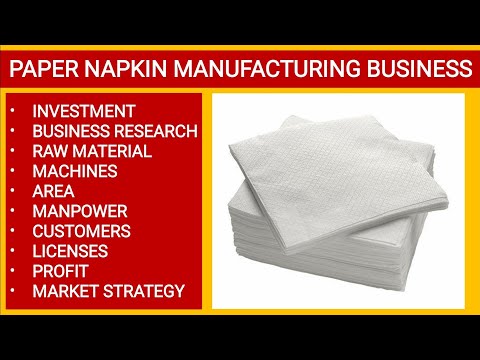 Paper napkin manufacturing business | tissue paper making bu...