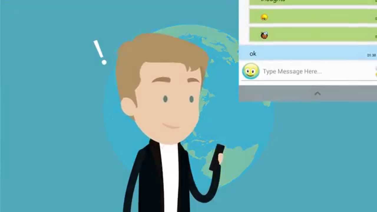 Messenger App - explainer video sample