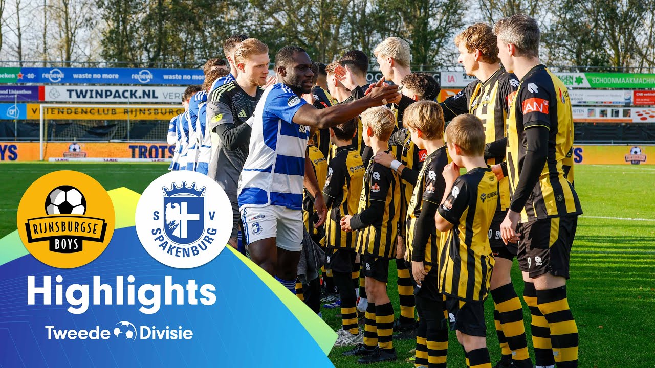 Rijnsburgse Boys vs Spakenburg Extended Highlights