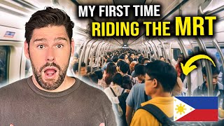 FOREIGNER's first time riding the MRT in MANILA