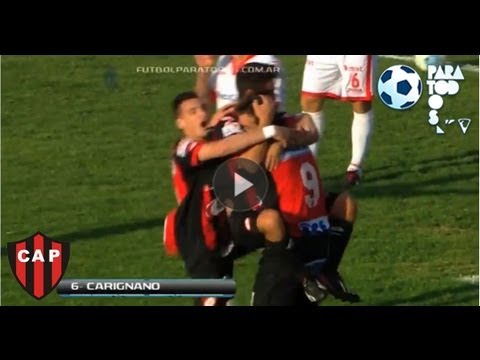 Gol de Carignano. Patronato 2 Huracán 0. Fecha 9. Torneo Primera B Nacional. FPT