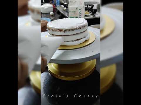 Butterscotch Flavour | Birthday Cake Decorating | Praju's Cakery