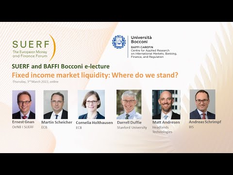 SUERF Baffi Bocconi - Fixed income market liquidity - 20220303