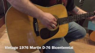 Video thumbnail for Vintage 1976 Martin D-76 Bicentennial Dreadnought Acoustic Guitar by Morrell Music Company