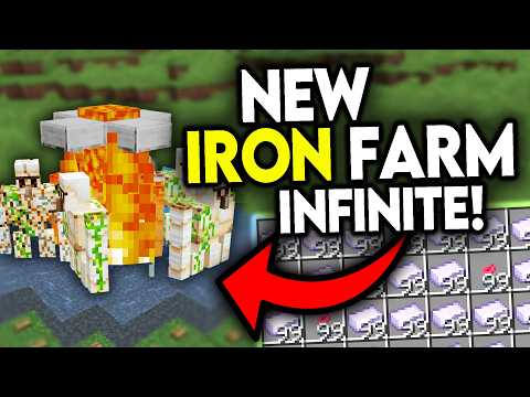 BEST INFINITE IRON FARM 1.21+ Minecraft Bedrock & MCPE