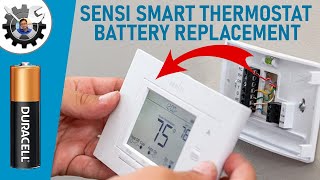 Sensi Smart Thermostat Removal & Battery Replacement