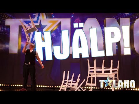 Ramon Maatz bjuder på ett cirkusnummer som får Talang-juryn att gapa