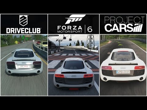 DriveClub vs. Forza 6 vs. Project CARS Graphics Comparison FullHD 60fps