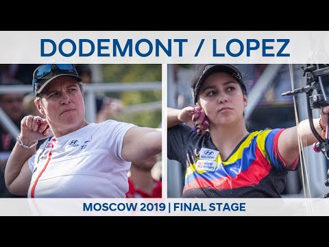 Sophie Dodemont v Sara Lopez – compound women semifinal | Moscow 2019 World Cup Final
