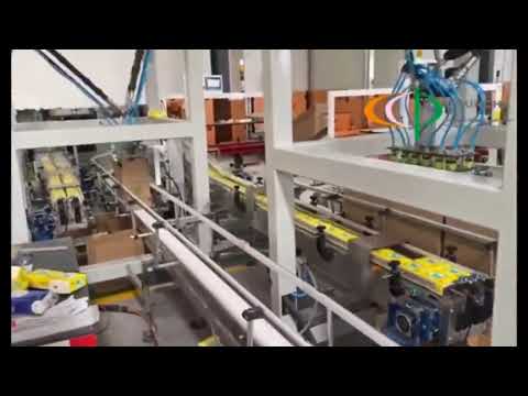 robot cartoning and palletizing for tissue paper