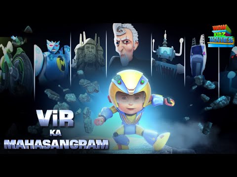 Hindi Cartoon Kahani for kids | Vir The Robot Boy | Vir ka Maha Sangram | Wow Kidz Movies