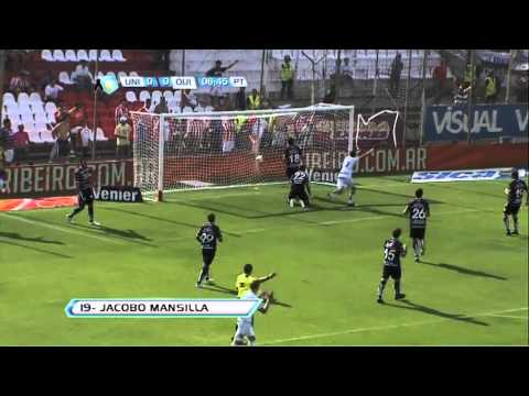 Gol de Mansilla. Unión 0 Quilmes 1. Fecha 3. Torneo Final 2013. Fútbol Para Todos.