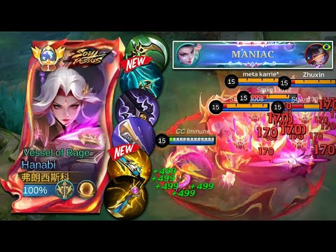 WTF DAMAGE! NEW HANABI ONE HIT + DAMAGE HACK CHEAT BUILD😈.| BEST BUILD TO BEAT STRONG HERO!
