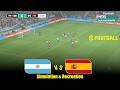 PES 2021 July 16 2026 Simulation Argentina Vs Spain Final All Goals EFootball 45