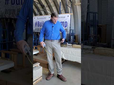 Hemp Build Network Workshop  - 18 -  Sample Hempcrete Wall